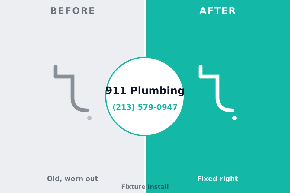 Before and after: plumbing repair Bremerton, WA